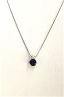 Collier PG Gioielli Femme in Or blanc Zaffiro blu 0.21 Ct CIOFREEDOM7/2Z - CIOFREEDOM7/2Z